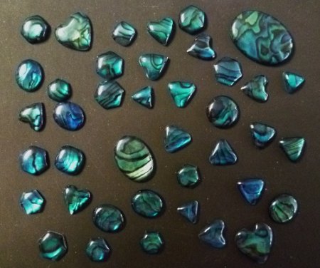 Paua Abalone See-Opal Doubletten  (und teils Tripletten) .JPG